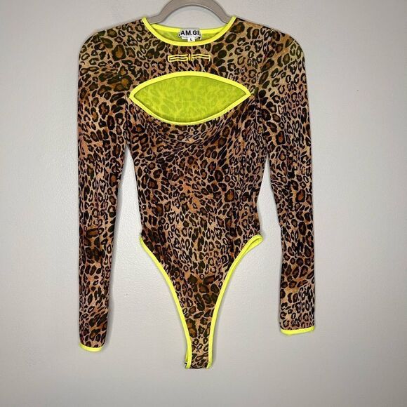 I.AM.GIA Taurus Leopard Print Bodysuit - Picture 1 of 7